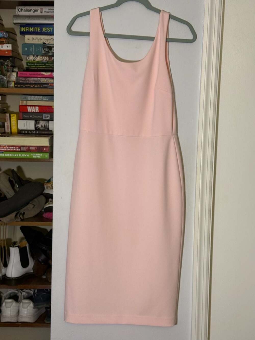 Betsey Johnson Pink Midi Dress Size 8 Scuba Crepe Fit And Flare